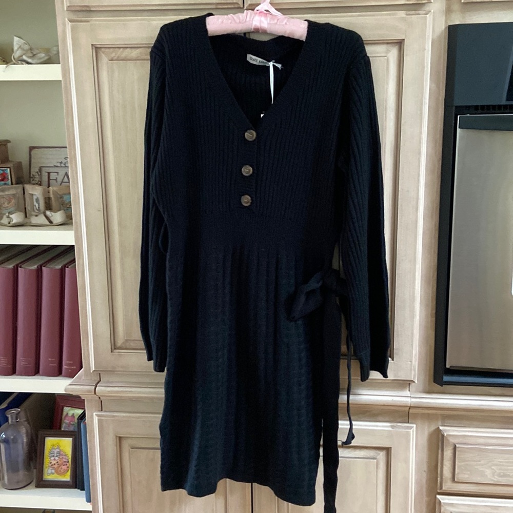 Grace Karin Black Long Sleeve Dress